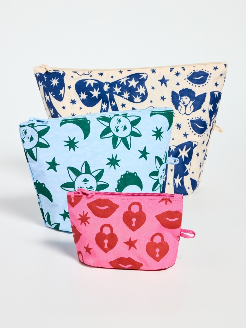 NWOT BAGGU Go Pouch Set Charms - Picture 2 of 4